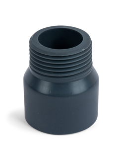 Adapter nipple 32fm x 1"m  PVC made of pipe